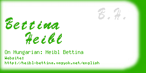 bettina heibl business card